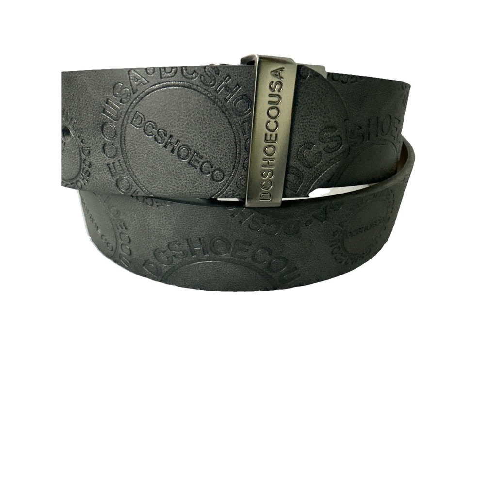 DC Shoes Men's Skate reversible black and brown leather belt Size 40 New